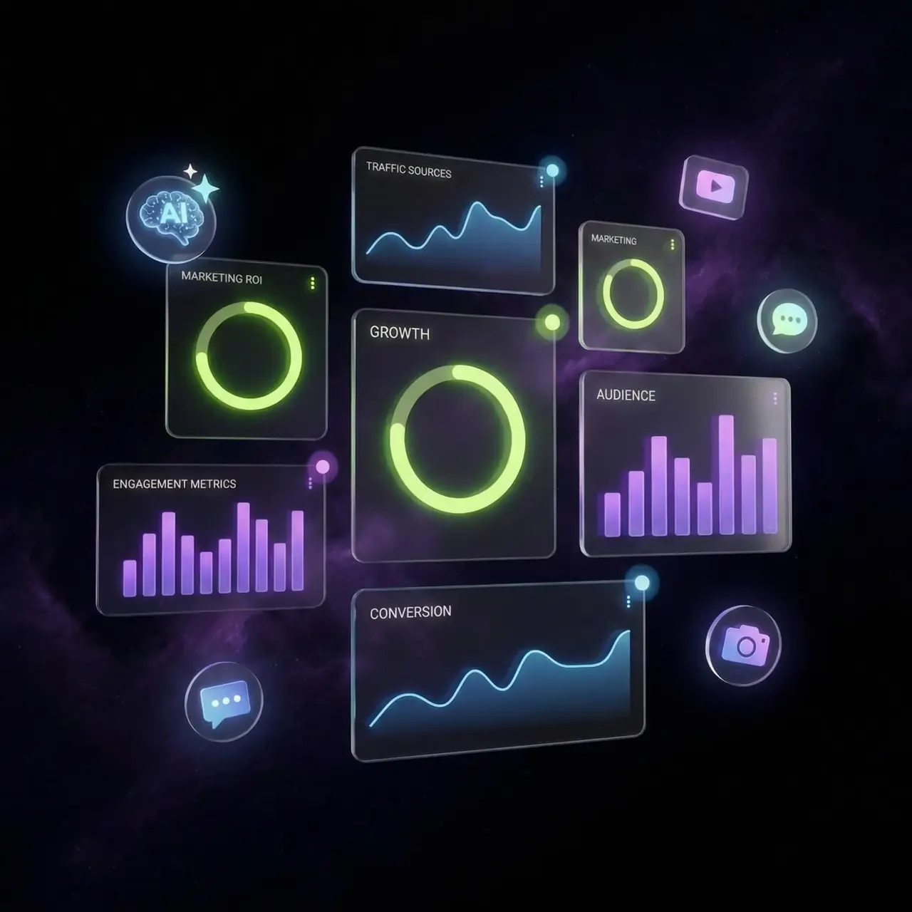 Sakebari AI Marketing Dashboard - Create posters, videos, and automated campaigns